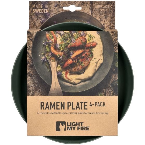 Light My Fire Ramen Platta 4 pack - Sage Green