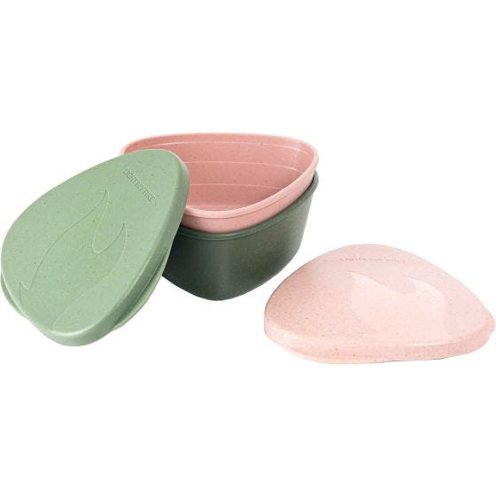 Light My Fire SnapBox Original Bio Matlåda 2 pack - Sandy Green/Dusty Pink