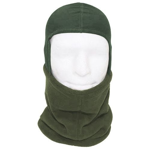 MFH Fleecescarf med Huvudsektion - OD Grön