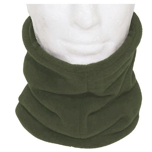 MFH Fleecescarf med Huvudsektion - OD Grön