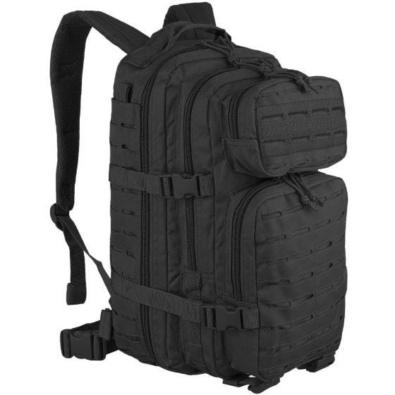 Mil-Tec US Liten Attackpack Laserskuren - Svart