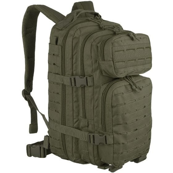Mil-Tec US Liten Attackpack Laserskuren - Oliv