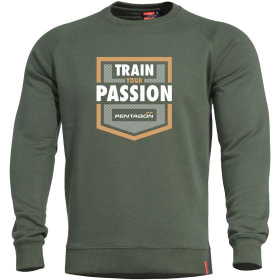 Pentagon Hawk Train your Passion Sweater Camo Green