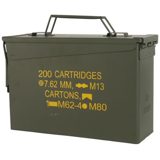 Mil-Tec US M19A1 Cal.30 Ammunitionslåda - Oliv