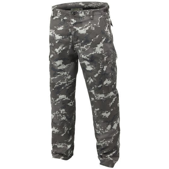Mil-Tec BDU Ranger Stridsbyxor Digital Black