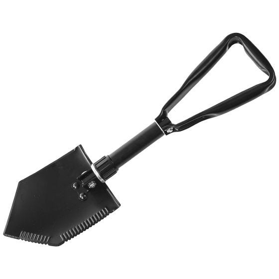 Mil-Tec US 2.5mm Trevikt Skyffel med Påse - Svart