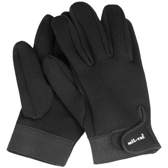 Mil-Tec Short Handskar Neopren - Svart