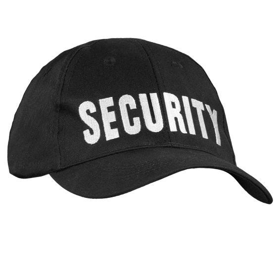 Mil-Tec Security Basebollkeps - Svart