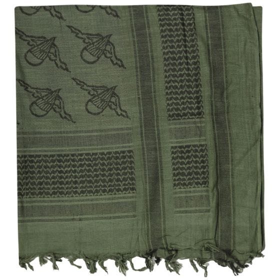 Mil-Tec Paratrooper Shemagh - Oliv/Svart
