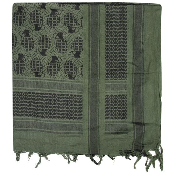Mil-Tec Pineapple Shemagh - Oliv/Svart
