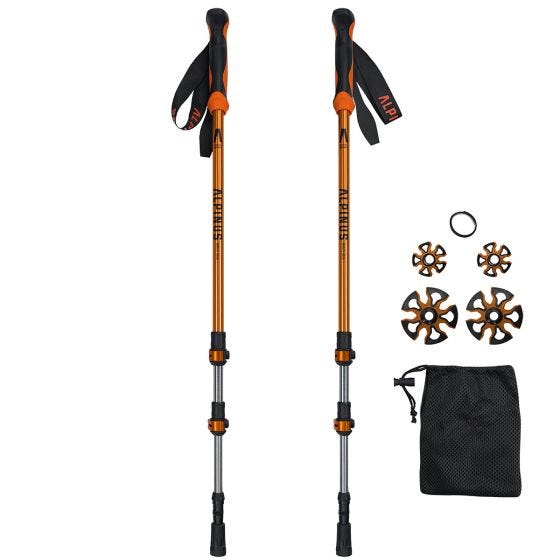 Alpinus Tactical Monte Rosa Gångstavar - Orange