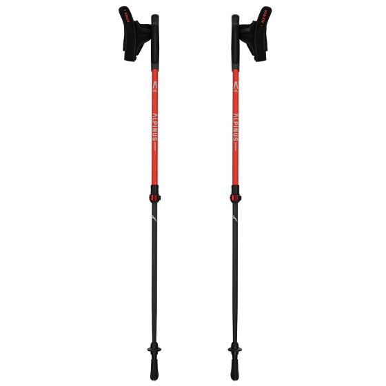 Alpinus Pro Braunberg Gångstavar - Röd