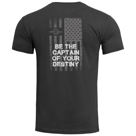 Pentagon Ageron American Flag T-shirt - Svart
