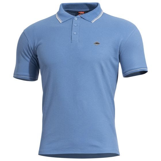 Pentagon Aniketos Stripes T-shirt piké - Dawn Blue