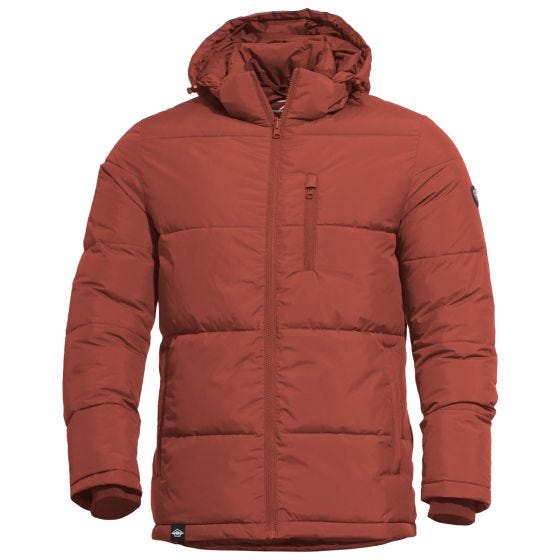 Pentagon Taurus Puffer Jacka - Maroon Red