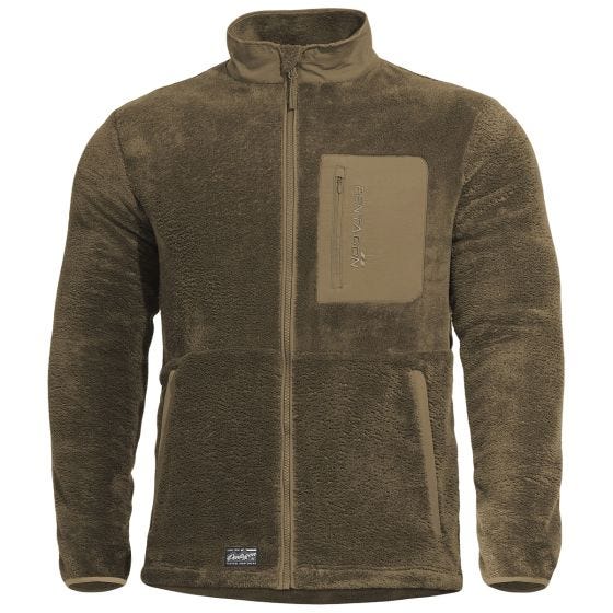 Pentagon Grizzly Sweater med hel dragkedja - Coyote