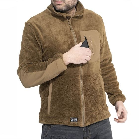 Pentagon Grizzly Sweater med hel dragkedja - Coyote