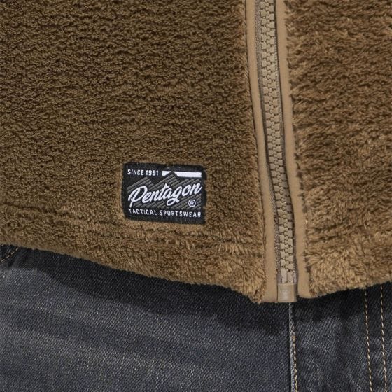 Pentagon Grizzly Sweater med hel dragkedja - Coyote