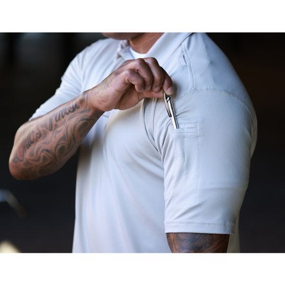 Propper EdgeTec Kortärmad pikétröja - Heather Grey