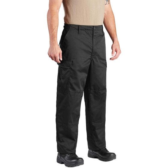 Propper BDU Byxor med Knappgylf Poly-bomull Twill Svart