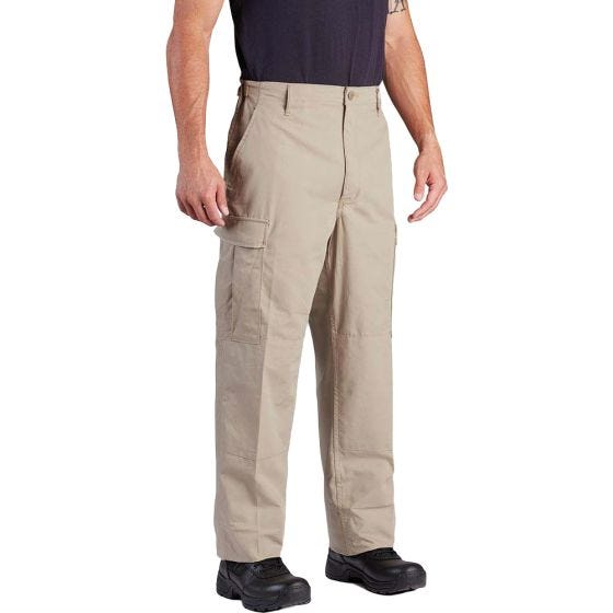 Propper BDU Byxor med Knappgylf Poly-bomull Twill Kaki