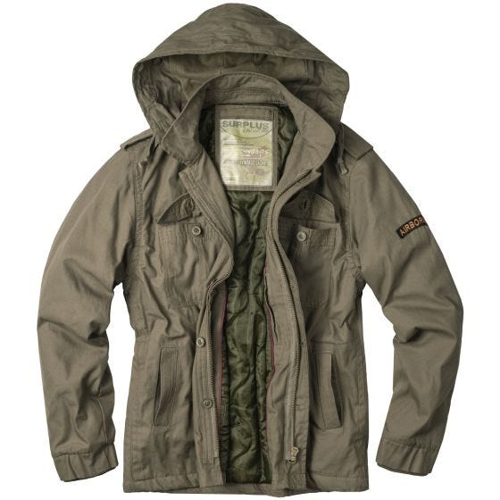 Surplus Airborne Jacka - Oliv
