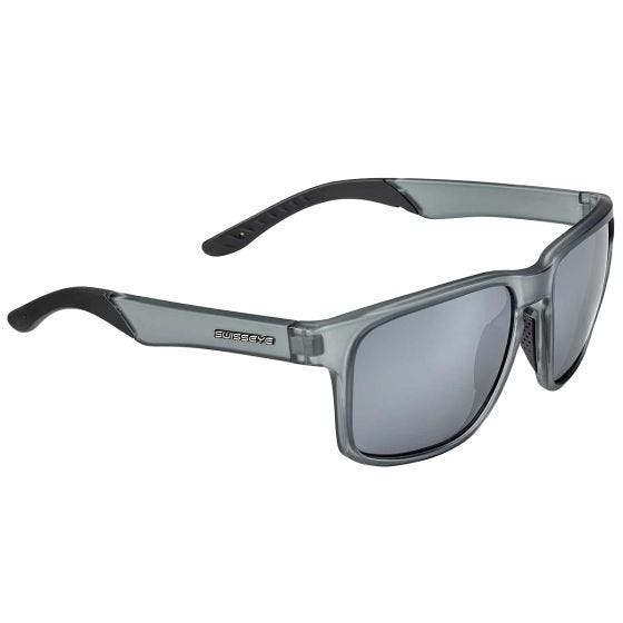 Swiss Eye Life Solglasögon - Smoke FM-lins / Crystal Grey Matt/Black Frame