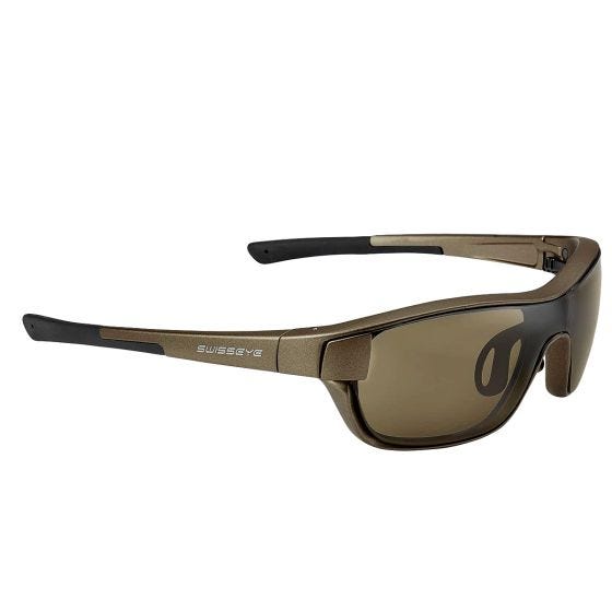 Swiss Eye M-Cover Solglasögon - Brun + Orange + Klar lins / bronsram
