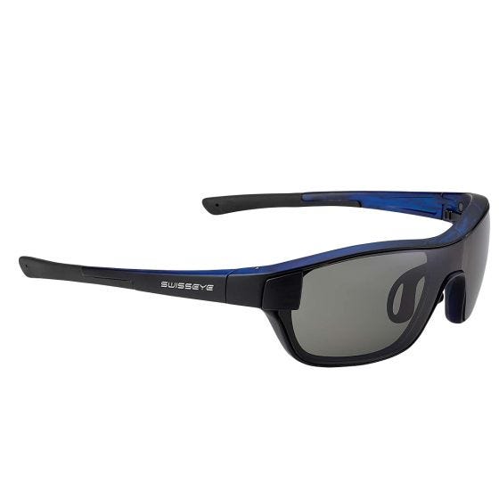 Swiss Eye M-Cover Solglasögon - Smoke + Orange + Clear Lens / Burnished Blue Ram