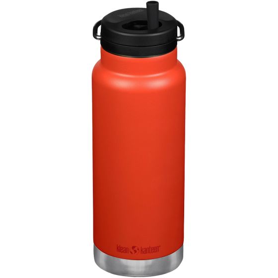 Klean Kanteen TKWide Isolerad Flaska 946 ml Twist Cap w/Straw - Tiger Lilly