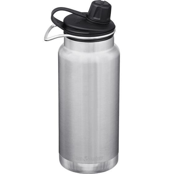 Klean Kanteen TKWide Chug Cap Isolerad Flaska 946 ml - Borstat Rostfritt