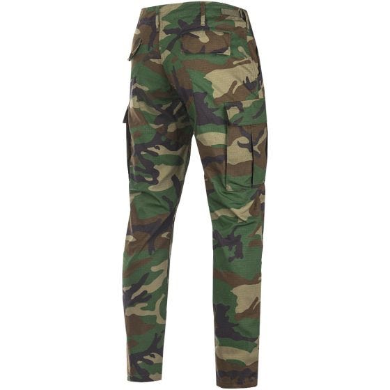 Teesar US BDU Byxor Ripstop Smal Passform - Woodland