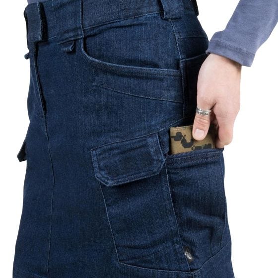 Helikon Urban Tactical Denim Kjol För Kvinnor - Mörkblå