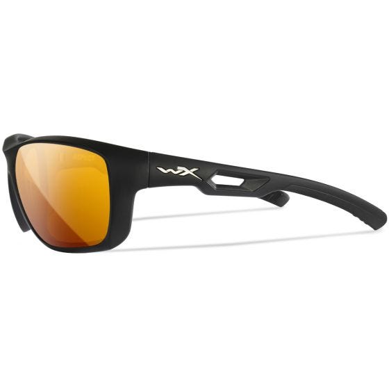 Wiley X WX Aspect Glasögon - Captivate Polarized Bronze Mirror Lens / Matte Black Frame