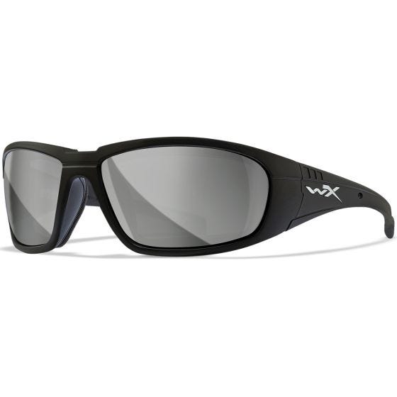 Wiley X WX Boss Glasögon - Silver Flash Lens / Matte Black Frame