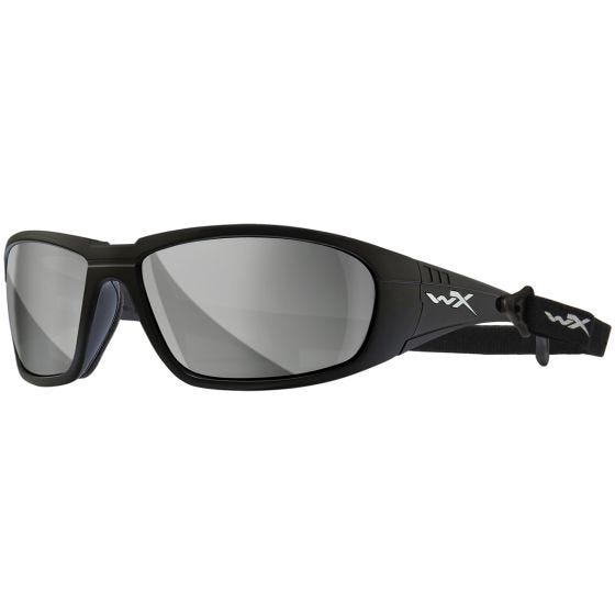 Wiley X WX Boss Glasögon - Silver Flash Lens / Matte Black Frame