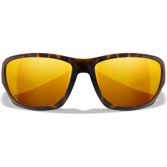 Wiley X WX Climb Glasögon - Captivate Polarized Bronze Mirror Lenses / Gloss Tortoise Frame