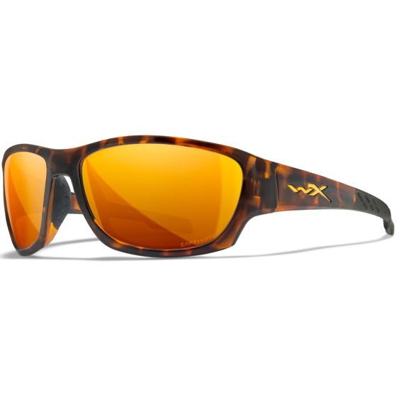 Wiley X WX Climb Glasögon - Captivate Polarized Bronze Mirror Lenses / Gloss Tortoise Frame
