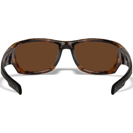 Wiley X WX Climb Glasögon - Captivate Polarized Bronze Mirror Lenses / Gloss Tortoise Frame