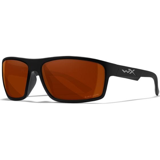 Wiley X WX Peak Glasögon - Captivate Polarized Copper Lenses / Matte Black Frame