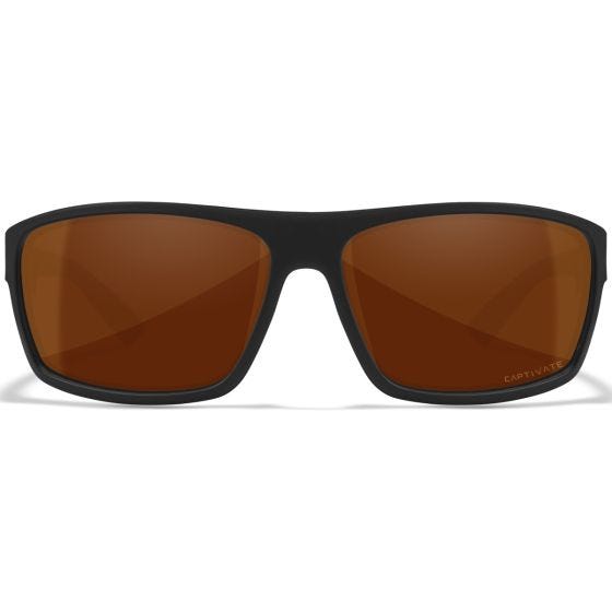Wiley X WX Peak Glasögon - Captivate Polarized Copper Lenses / Matte Black Frame