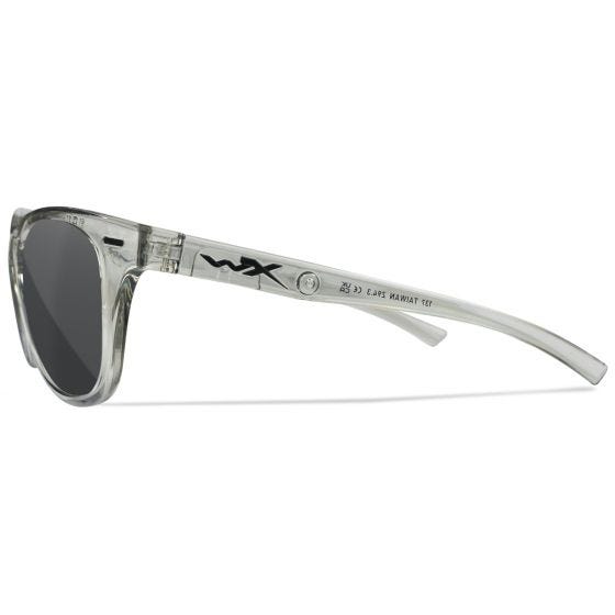 Wiley X WX Ultra Glasögon - Captivate Polarized Grey Lenses / Gloss Crystal Light Grey Frame