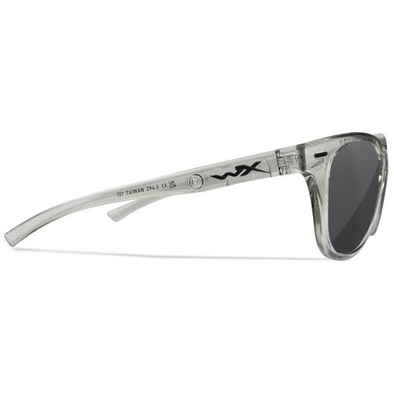 Wiley X WX Ultra Glasögon - Captivate Polarized Grey Lenses / Gloss Crystal Light Grey Frame