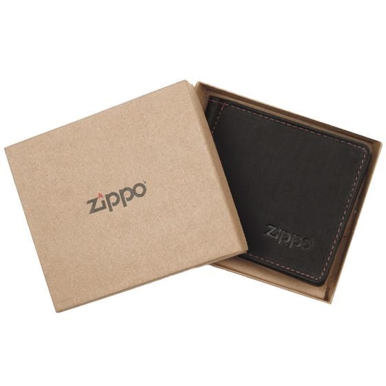 Zippo Money Clip Dubbelvikt plånbok - Brun