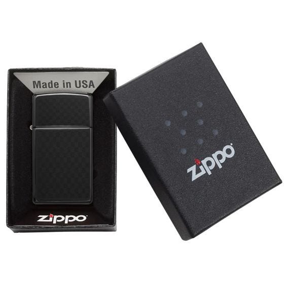 Zippo Carbon Fibre Design Tändare - Grey Dusk Iced