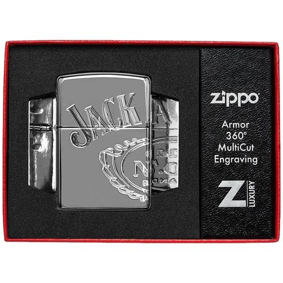 Zippo Jack Daniel's Armor Tändare - Black Ice