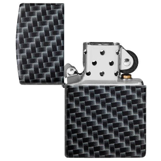 Zippo Carbon Fibre Design Tändare - White Matte