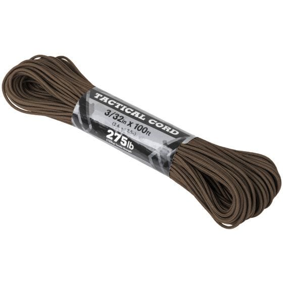 Atwood Rope 275 Taktiskt Rep 100 ft - Brun