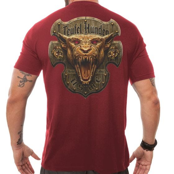 7.62 Design USMC Devil Dog T-shirt Röd
