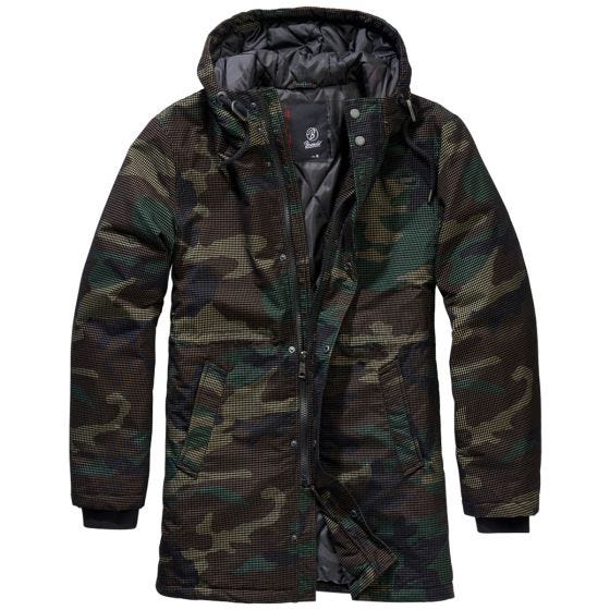 Brandit Grid Camo Parka - Woodland